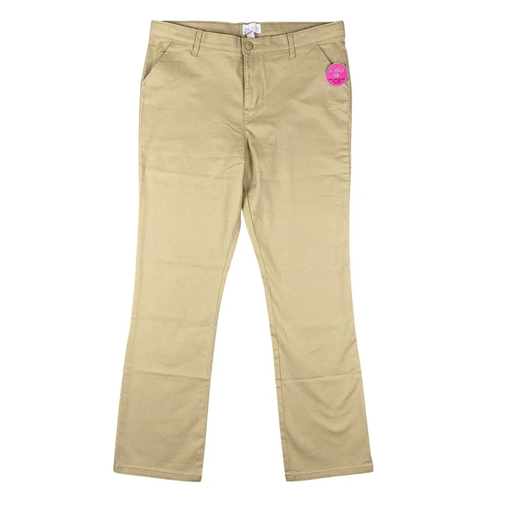 The Childrens‎ Place Girls Khaki Stretch Twill Perfect Pants Size 16 Plus NWT